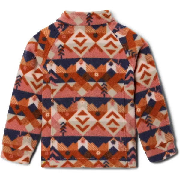 imageColumbia Girls Benton Springs Ii Printed Fleece JacketToddler Girls Peach Blossom Checkpoint