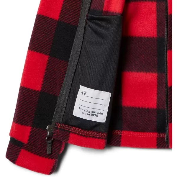 imageColumbia Girls Benton Springs Ii Printed Fleece JacketToddler Girls Red Lily Check