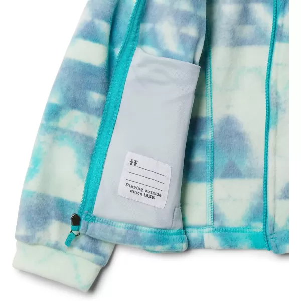 imageColumbia Girls Benton Springs Ii Printed FleeceBright Aqua Distant Peaks