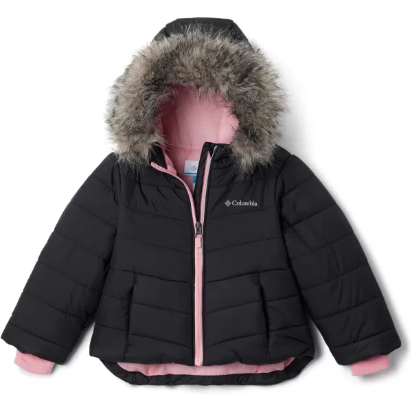 imageColumbia Girls Katelyn Crest Ii Hooded JacketBlack Pink Orchid