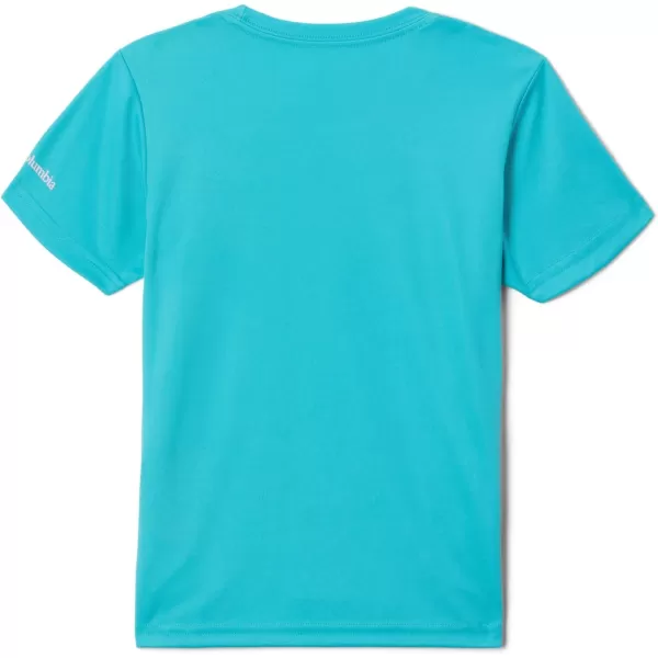 imageColumbia Girls Mirror Creek Short Sleeve Graphic ShirtGeyserPatriotic Pines Graphic