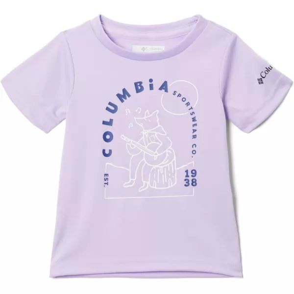 imageColumbia Girls Mirror Creek Short Sleeve Graphic ShirtMorning MistCamp Tunes Graphic