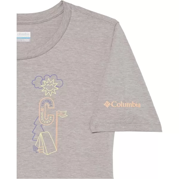 imageColumbia Girls Mission Lake Short Sleeve Graphic ShirtColumbia Grey HeatherCamp Csc Graphic