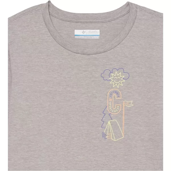 imageColumbia Girls Mission Lake Short Sleeve Graphic ShirtColumbia Grey HeatherCamp Csc Graphic