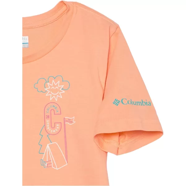 imageColumbia Girls Mission Lake Short Sleeve Graphic ShirtPeachCamp Csc Graphic