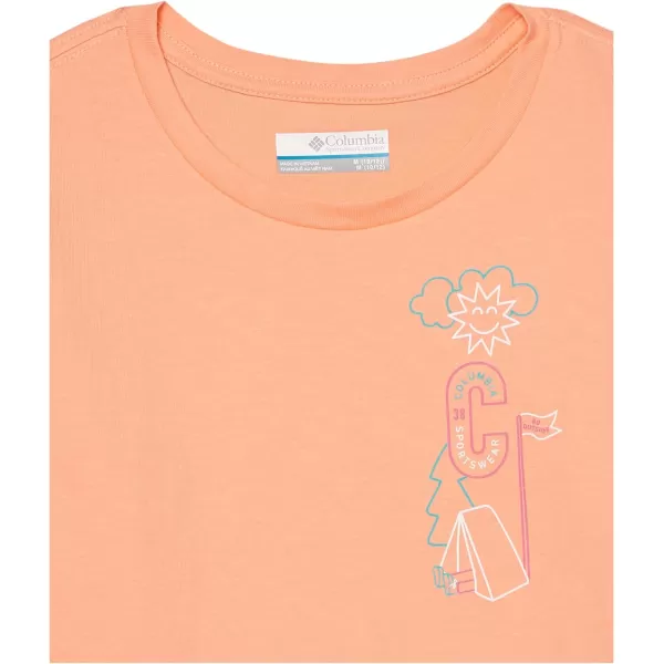 imageColumbia Girls Mission Lake Short Sleeve Graphic ShirtPeachCamp Csc Graphic