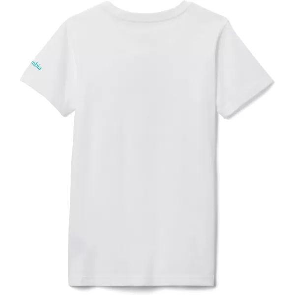 imageColumbia Girls Mission Lake Short Sleeve Graphic ShirtWhiteCsc Stacked Banded Graphic