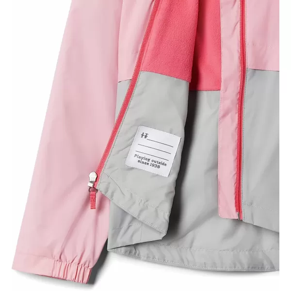 imageColumbia Girls RainZilla JacketPink OrchidColumbia Grey  Legacy