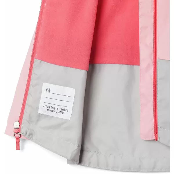 imageColumbia Girls RainZilla JacketPink OrchidColumbia Grey  Legacy