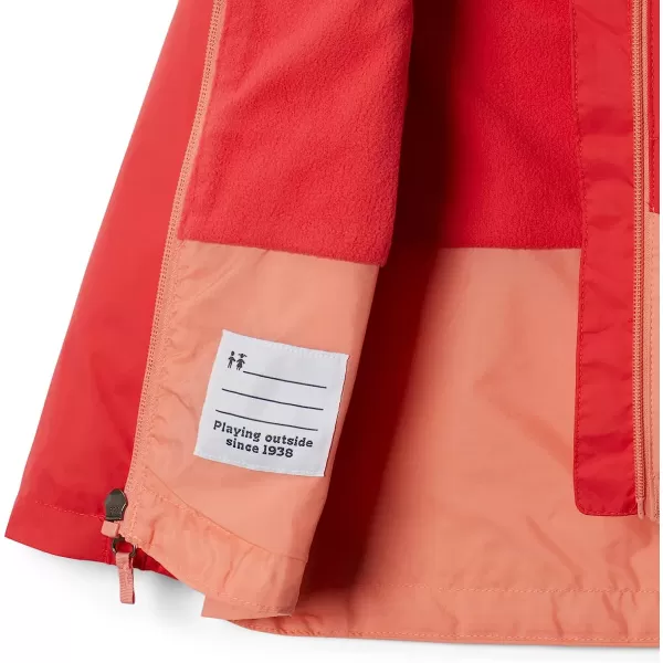imageColumbia Girls RainZilla JacketRed HibiscusCoral Reef