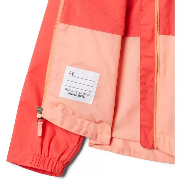 imageColumbia Girls RainZilla JacketRed HibiscusCoral Reef