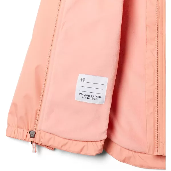 imageColumbia Girls Rainy Trails Fleece Lined JacketCoral ReefCoral Reef Slub