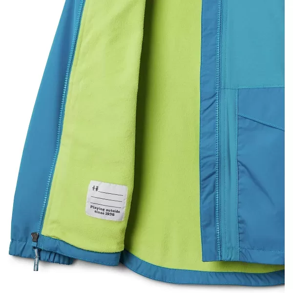 imageColumbia Girls Rainy Trails Fleece Lined JacketFjord BlueFjord Blue Slub