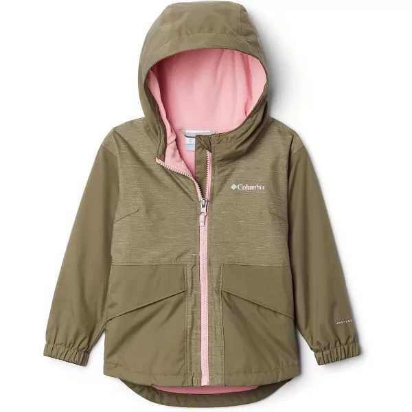 imageColumbia Girls Rainy Trails Fleece Lined JacketStone GreenStone Green Slub