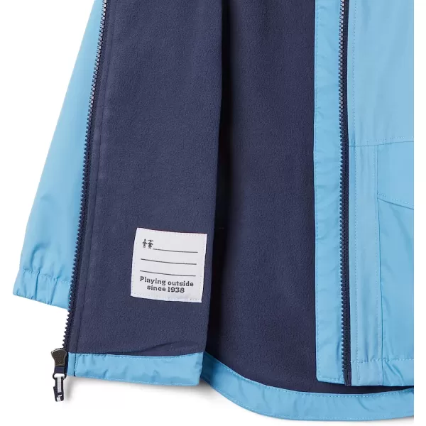 imageColumbia Girls Rainy Trails Fleece Lined JacketVista BlueVista Blue Slub