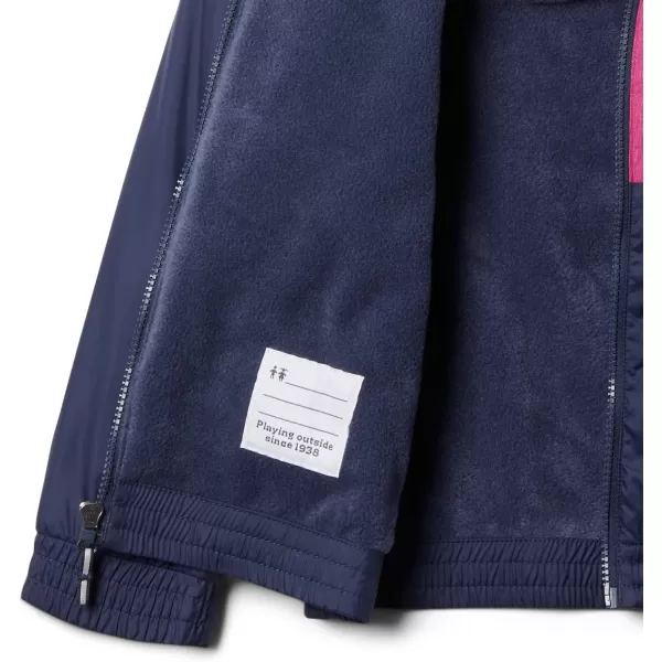 imageColumbia Girls Side Hill Lined WindbreakerNocturnalWild FuchsiaMango