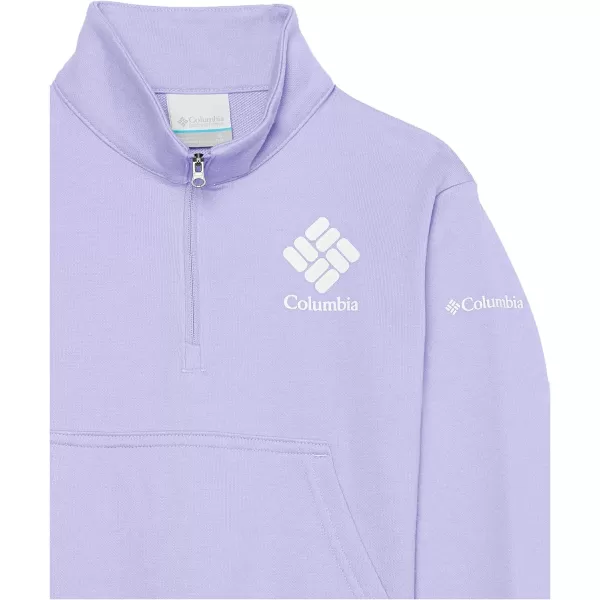 imageColumbia Girls Trek French Terry Half ZipFrosted Purple