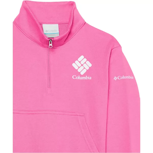 imageColumbia Girls Trek French Terry Half ZipWild Geranium