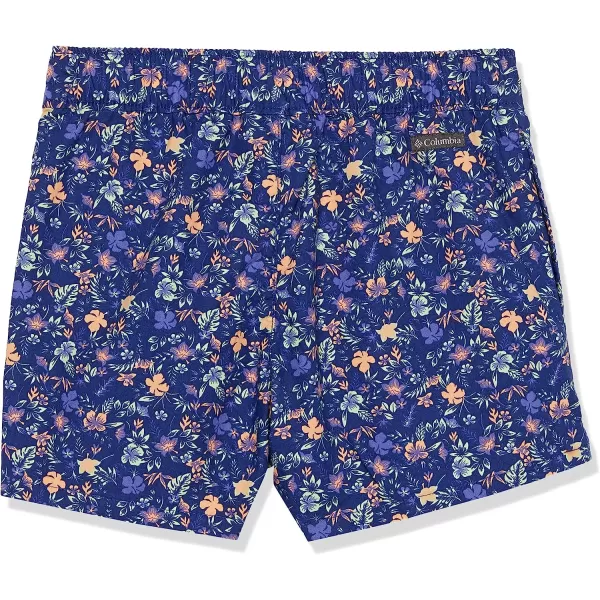 imageColumbia Girls Washed Out Printed ShortDark Sapphire Minibiscus
