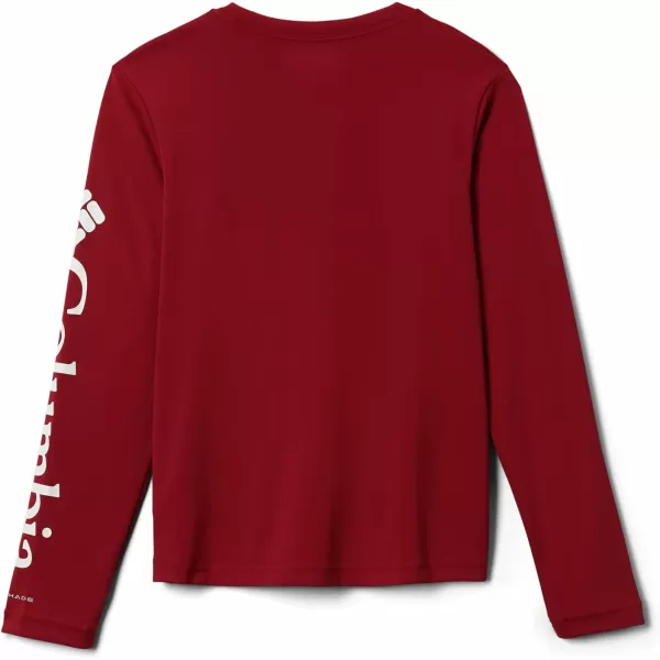 imageColumbia Kids CLG Youth Terminal Tackle LS ShirtAla  Red VelvetWhite