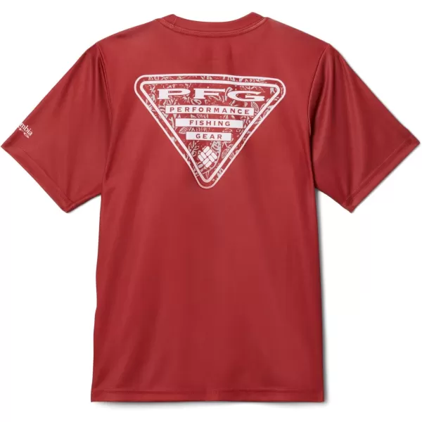 imageColumbia Kids Collegiate Terminal Tackle Short Sleeve ShirtArk  Red Velvet