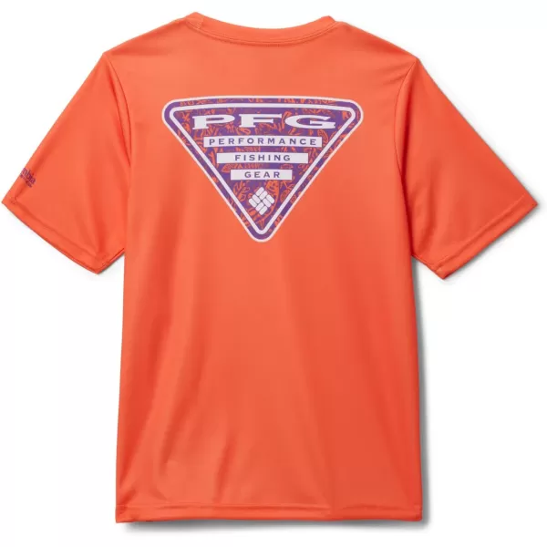 imageColumbia Kids Collegiate Terminal Tackle Short Sleeve ShirtCle  Spark Orange