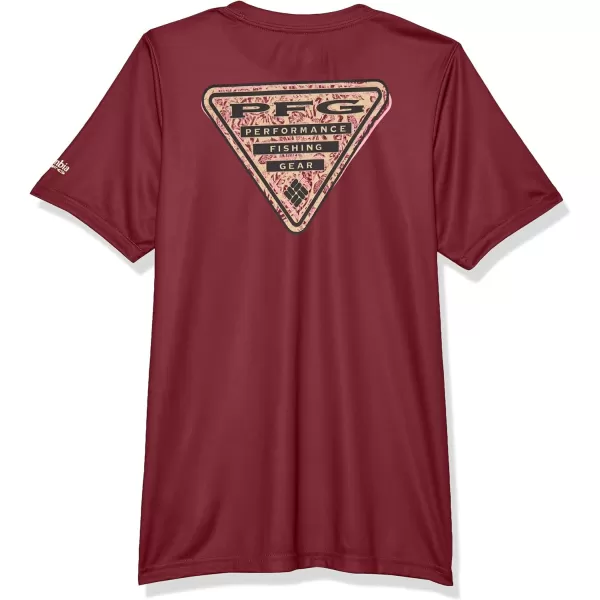 imageColumbia Kids Collegiate Terminal Tackle Short Sleeve ShirtFsu  Cabernet