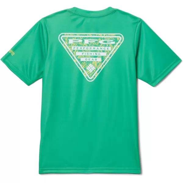 imageColumbia Kids Collegiate Terminal Tackle Short Sleeve ShirtUo  Fuse Green