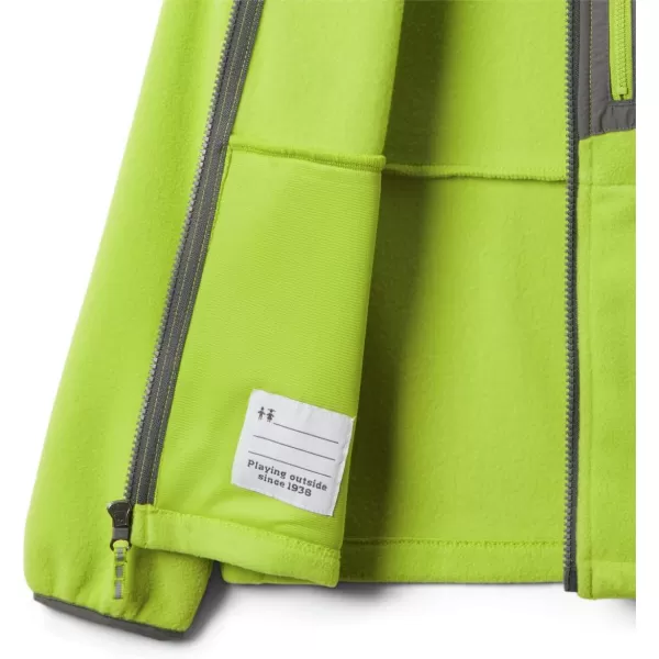 imageColumbia Kids Fast Trek Iii Fleece Full ZipBright ChartreuseCity Grey
