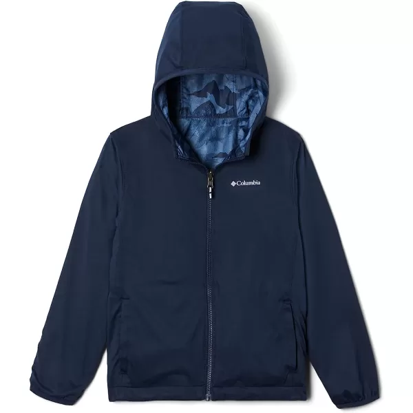imageColumbia Kids Pixel Grabber Reversible JacketCollegiate Navy Coastline
