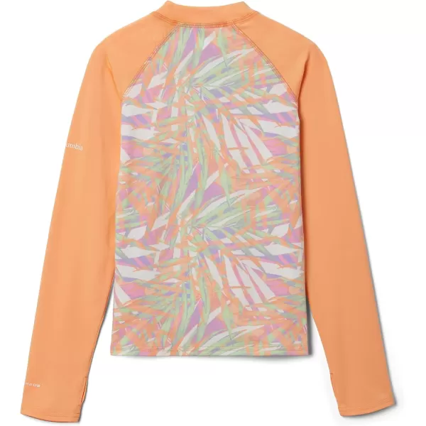imageColumbia Kids Sandy Shores Printed Long Sleeve SunguardPeach Dye PalmsPeach