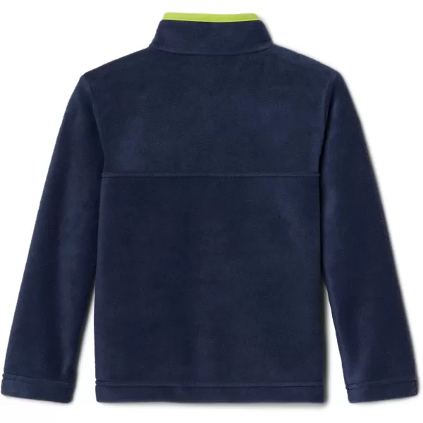 imageColumbia Kids Steens MTN 14 Snap Fleece PullOverCollegiate NavyBright Chartreuse
