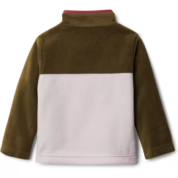 imageColumbia Kids Steens MTNnbsp14 Snap Fleece PullOverMineral PinkNew Olive