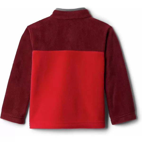 imageColumbia Kids Steens MTNnbsp14 Snap Fleece PullOverMountain RedRed Jasper