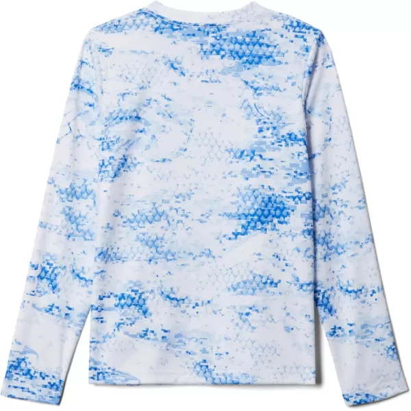 imageColumbia Kids Super Terminal Tackle Long SleeveBlue MacawPfg Camo Light Print