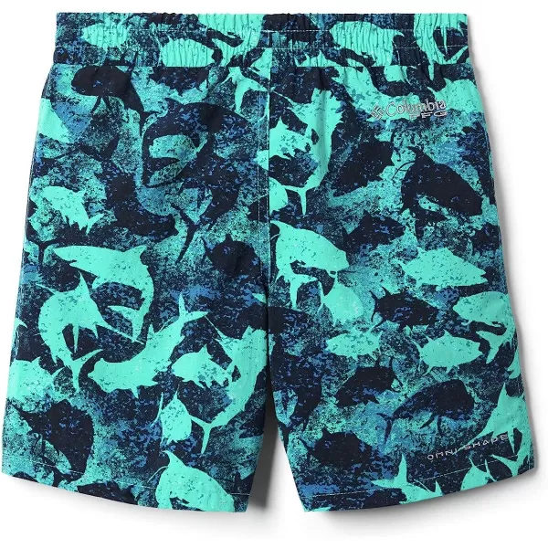 imageColumbia Kids amp Baby Super Backcast ShortBright Aqua Inside Out Camo