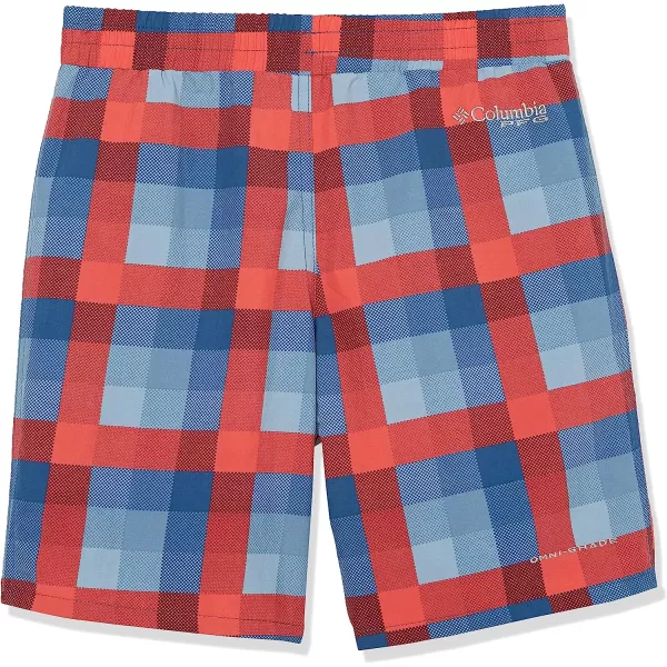 imageColumbia Kids amp Baby Super Backcast ShortCollegiate Navy Mid Gingham