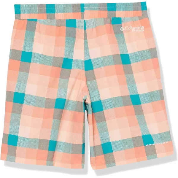 imageColumbia Kids amp Baby Super Backcast ShortLight Coral Mid Gingham