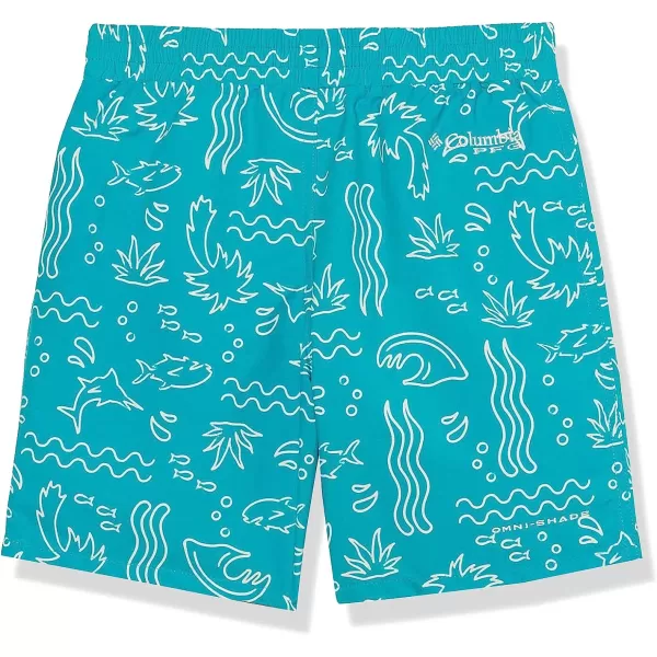 imageColumbia Kids amp Baby Super Backcast ShortOcean Teal Marlin Shores