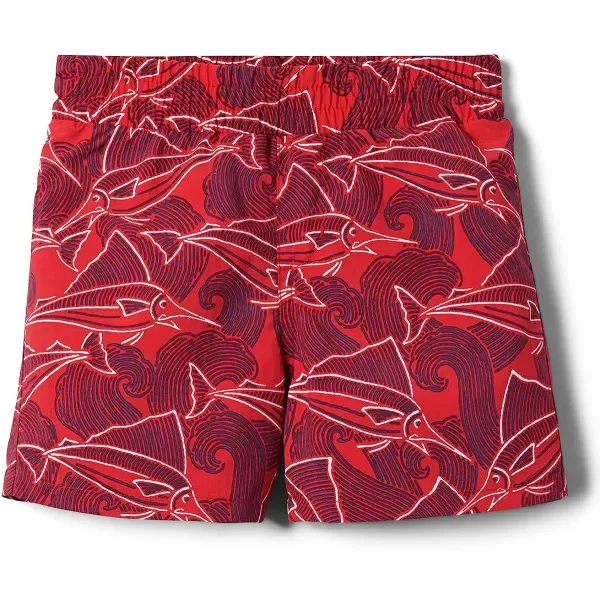 imageColumbia Kids amp Baby Super Backcast ShortRed Spark Fish Waves
