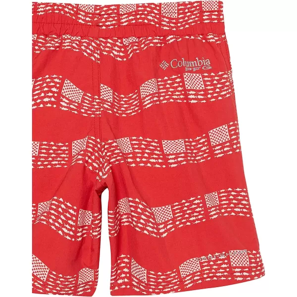 imageColumbia Kids amp Baby Super Backcast ShortRed Spark Flag Stripe