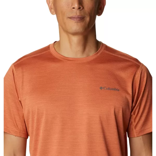 imageColumbia Mens Alpine Chill Zero Short Sleeve CrewDesert Orange Heather