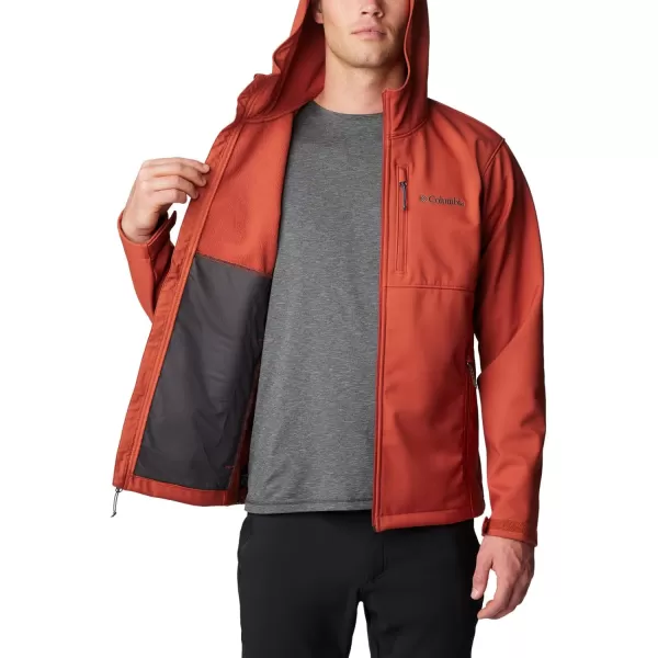 imageColumbia Mens Ascender Hooded Softshell JacketWarp Red