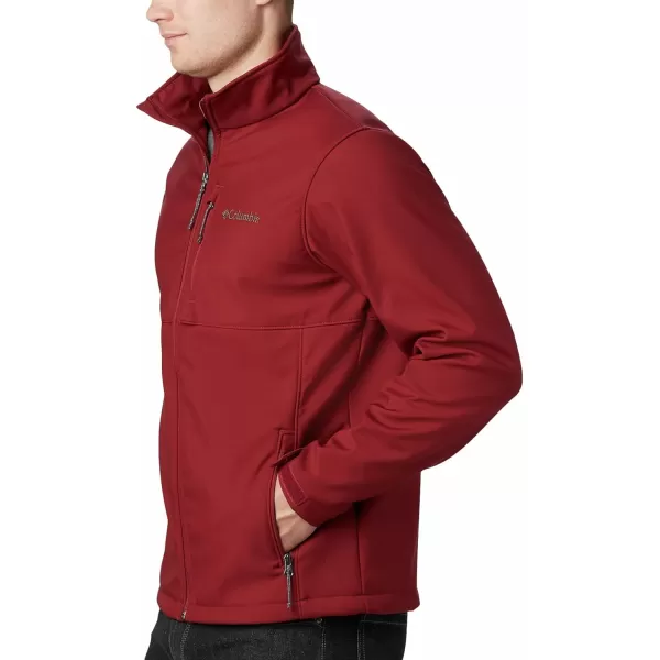 imageColumbia Mens Ascender Softshell Frontzip JacketRed Jasper