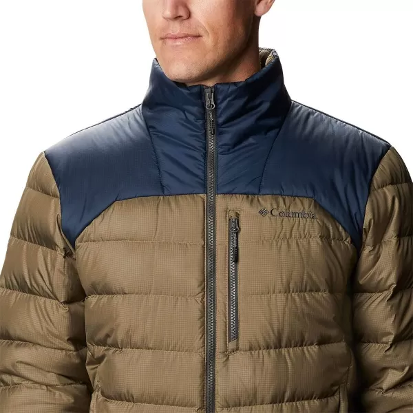 imageColumbia Mens Autumn Park Down JacketStone GreenCollegiate Navy