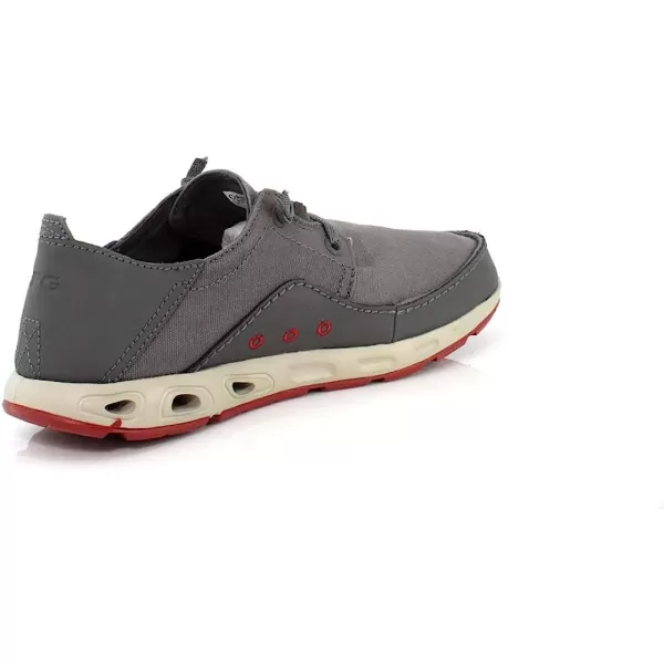 imageColumbia Mens Bahama Vent PFG Lace Relaxed Boat ShoeCity Grey Vintage Red