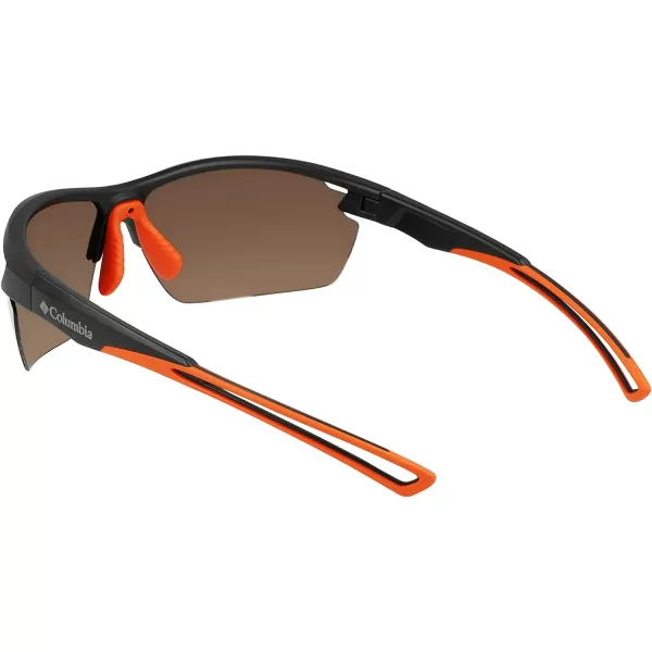 imageColumbia Mens Barlow Basin Rectangular SunglassesMatte BlackOrange