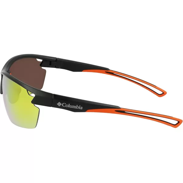 imageColumbia Mens Barlow Basin Rectangular SunglassesMatte BlackOrange