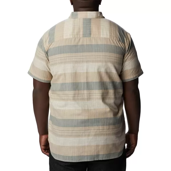 imageColumbia Mens Big amp Tall Rapid Rivers Novelty Short SleeveAncient Fossil Scattered Stripe