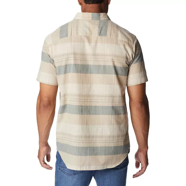 imageColumbia Mens Big amp Tall Rapid Rivers Novelty Short SleeveAncient Fossil Scattered Stripe